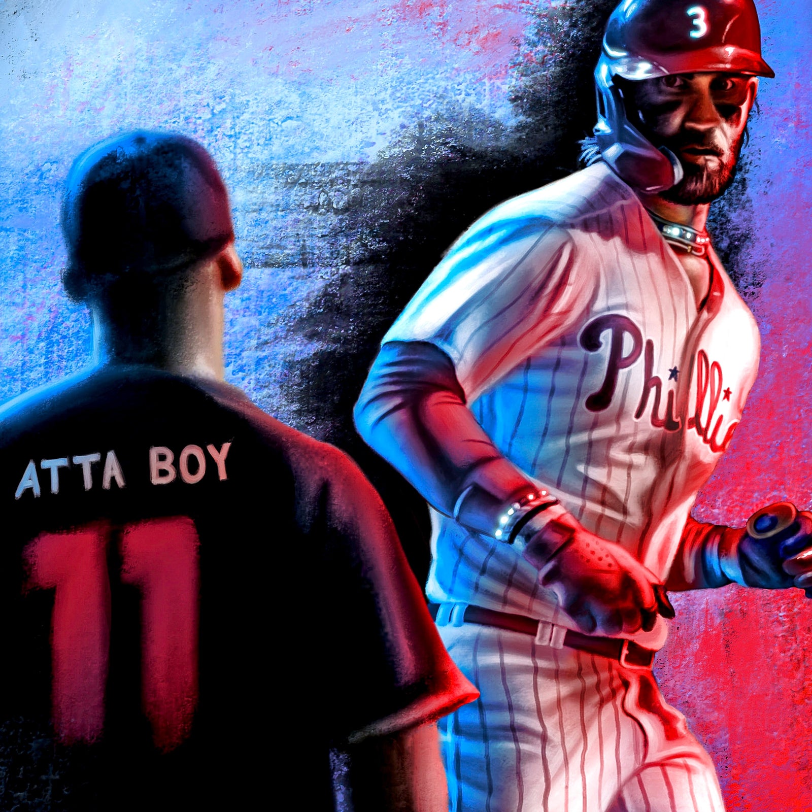 "Bryce Harper 'ATTA BOY'" Art Piece