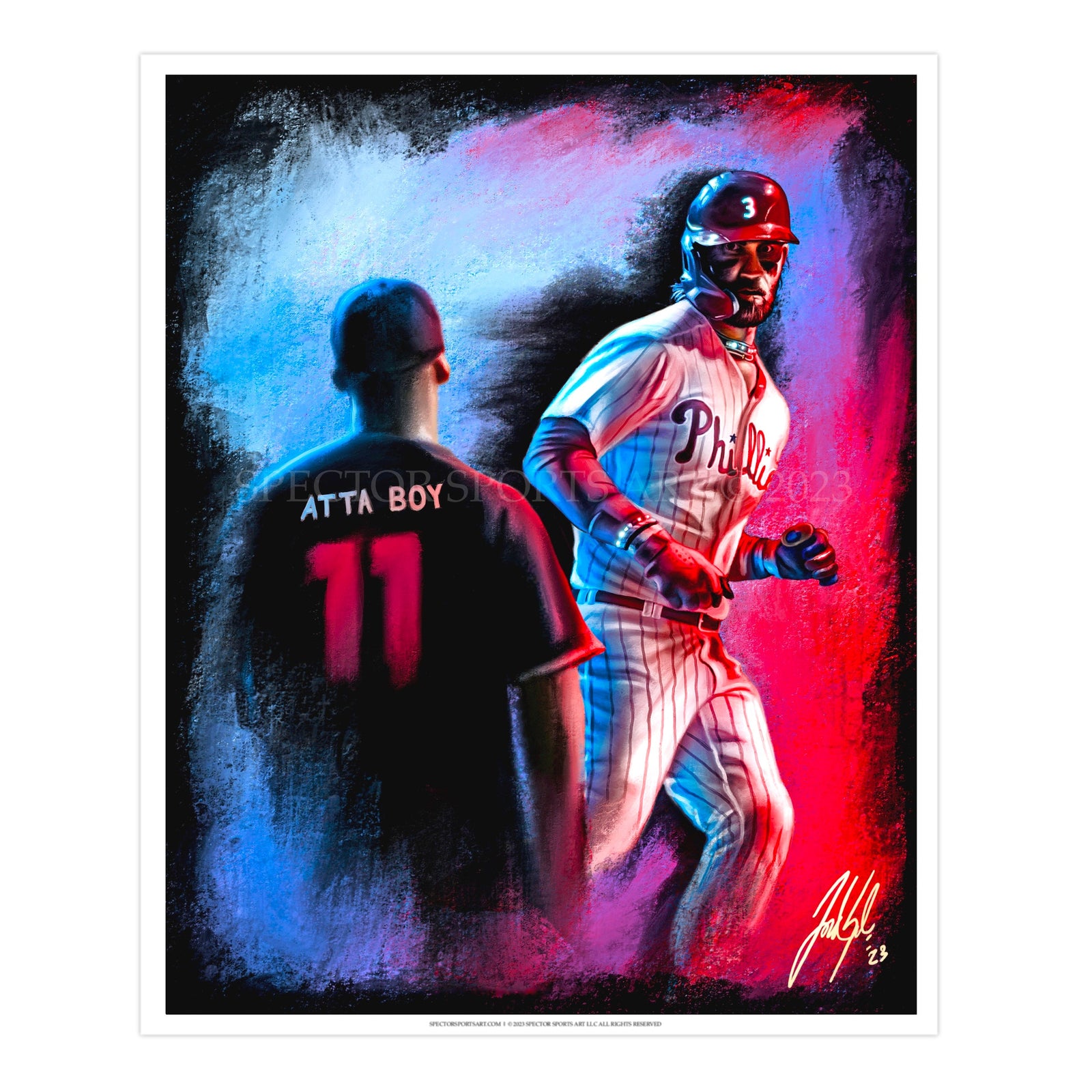 "Bryce Harper 'ATTA BOY'" Art Piece