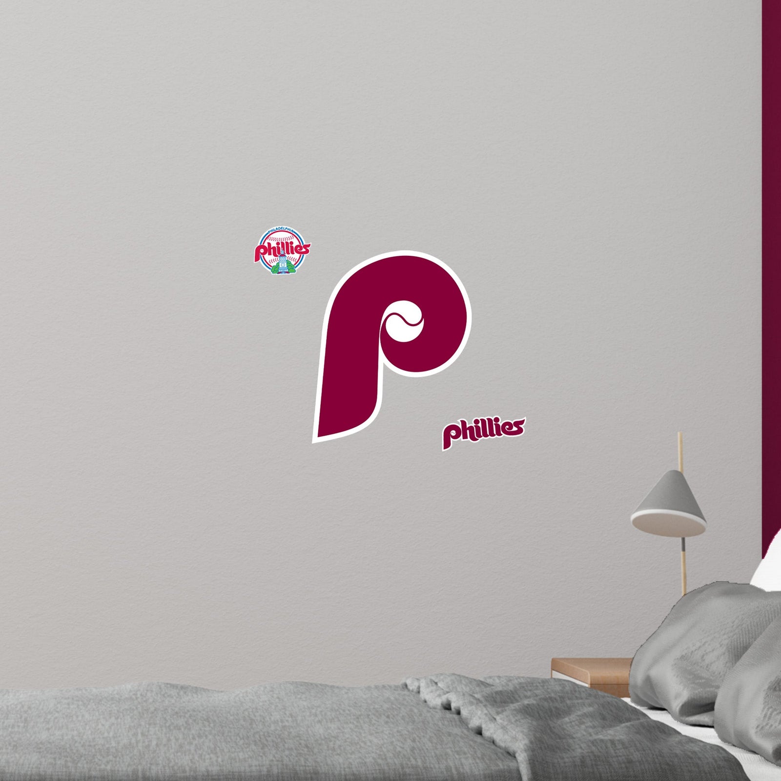 Philadelphia Phillies - RealBig Classic Logo Collection - Official MLB - Reusable Vinyl Wall Decals