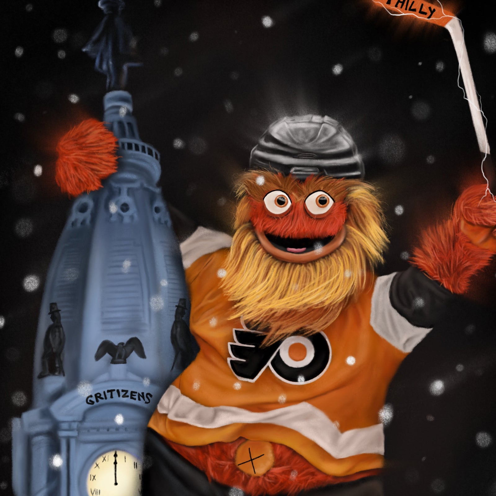"Gritty 'GRITIZENS'" Art Piece