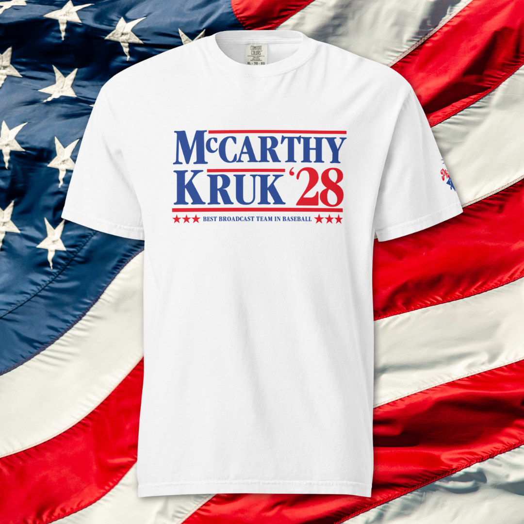 "McCarthy & Kruk '28" Comfort Colors Tee by Phillygoat – Philadelphia sports apparel