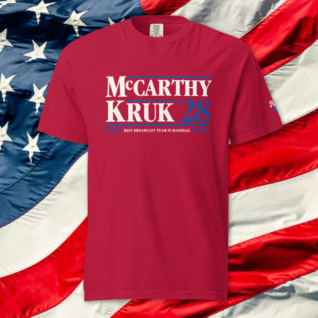 "McCarthy & Kruk '28" Comfort Colors Tee by Phillygoat – Philadelphia sports apparel