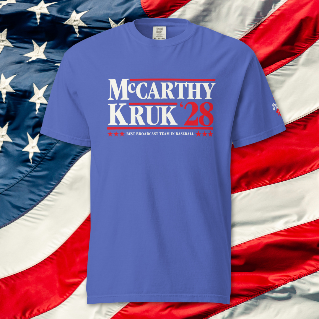 "McCarthy & Kruk '28" Comfort Colors Tee by Phillygoat – Philadelphia sports apparel