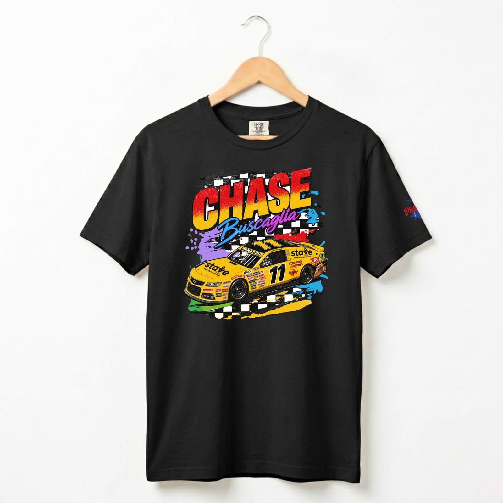"Chase Buscaglia - Philly Race Car Driver - Lime Rock Car" Comfort Colors Tee