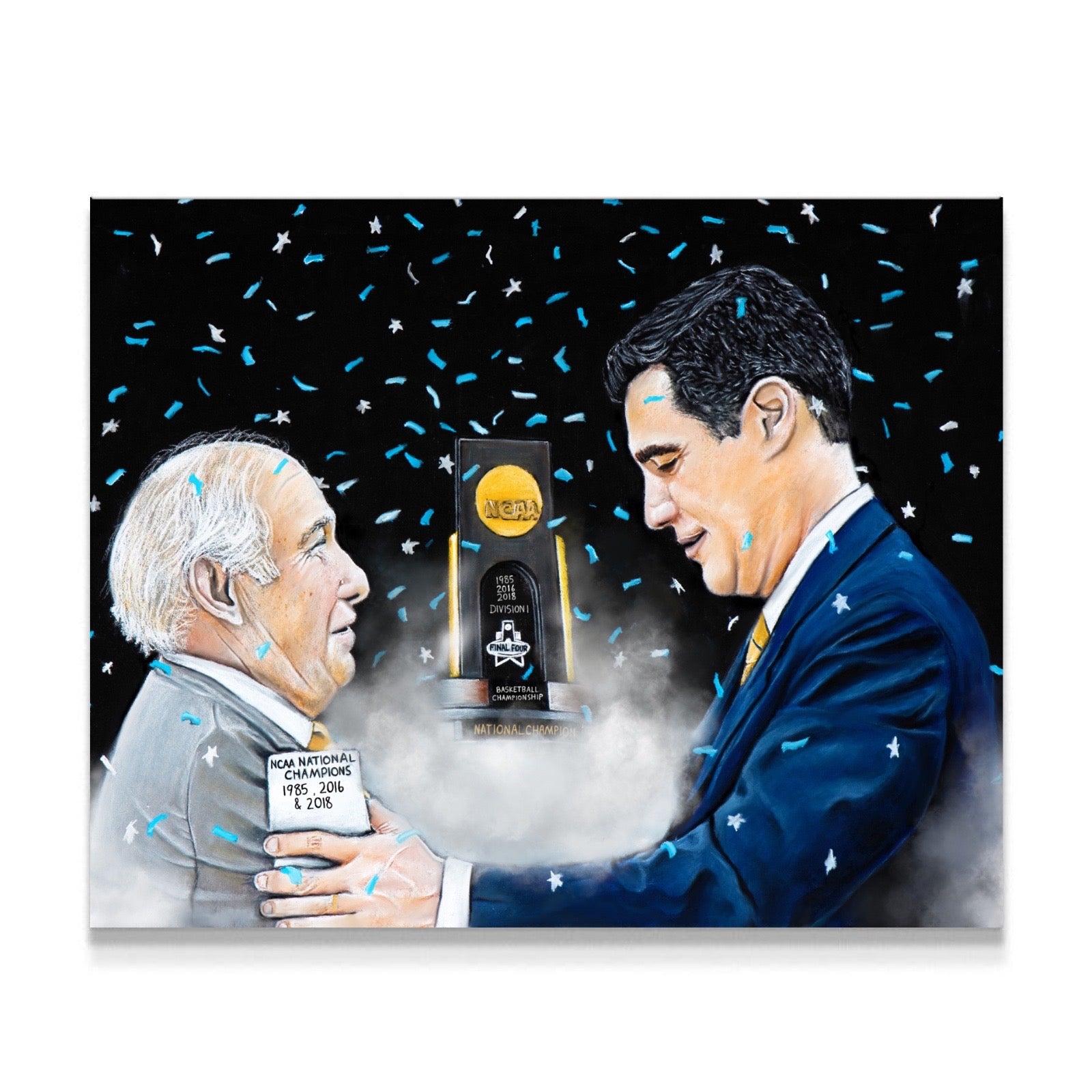 "Villanova Basketball "ROLLIE TRIBIUTE'" Art Piece