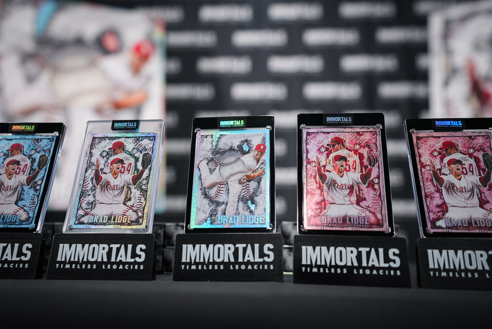 "Brad Lidge 'LIGHTS OUT' Immortals™ Collectible" Trading Cards