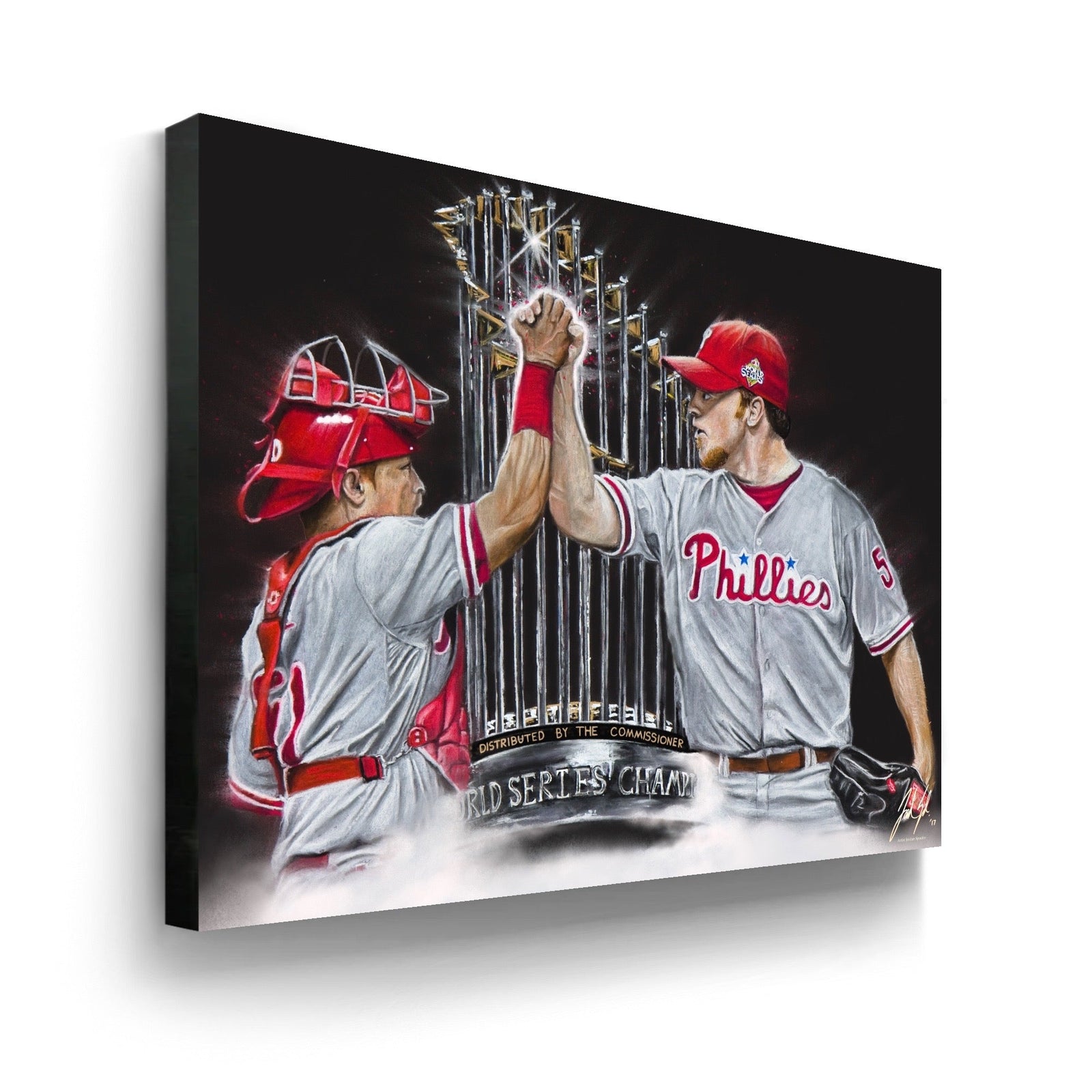 "Philadelphia Phillies 'DYNAMIC DUO'" Art Piece