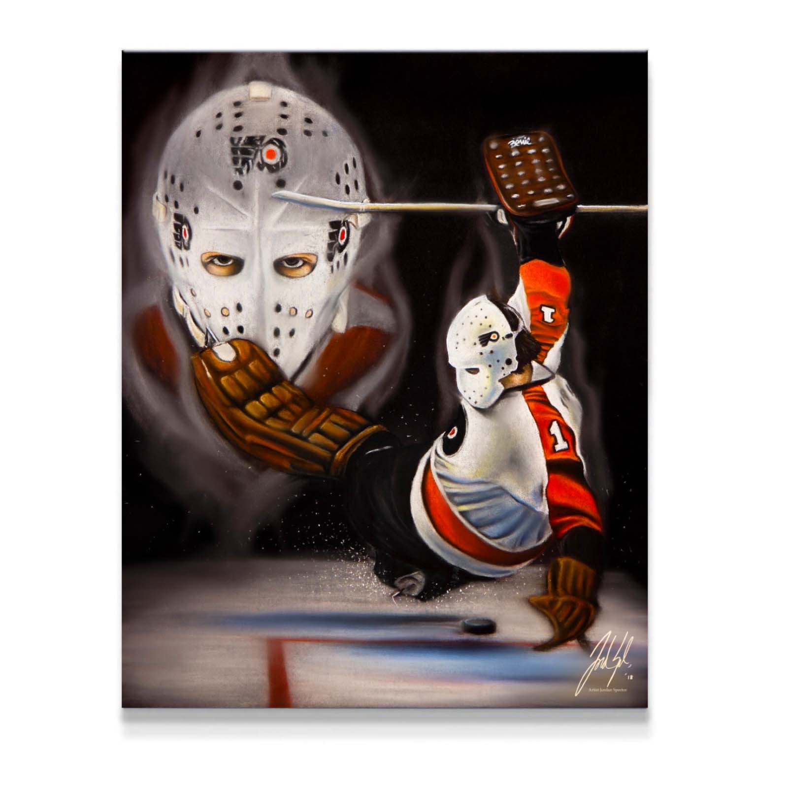 "Bernie Parent 'ONLY THE LORD SAVES MORE'" Art Piece