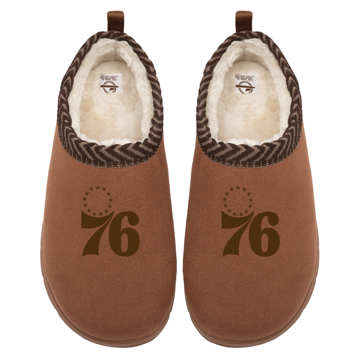 "Philadelphia 76ers Tonal Logo" Officially Licensed Mission Slippers