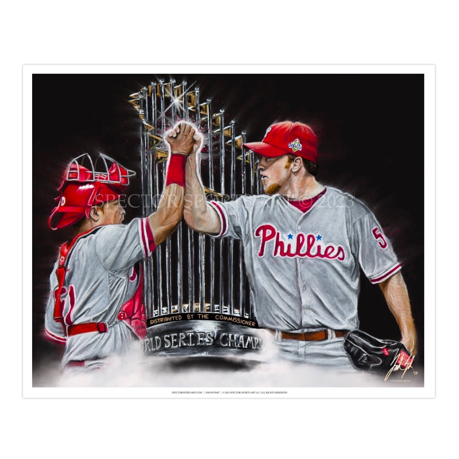 "Philadelphia Phillies 'DYNAMIC DUO'" Art Piece