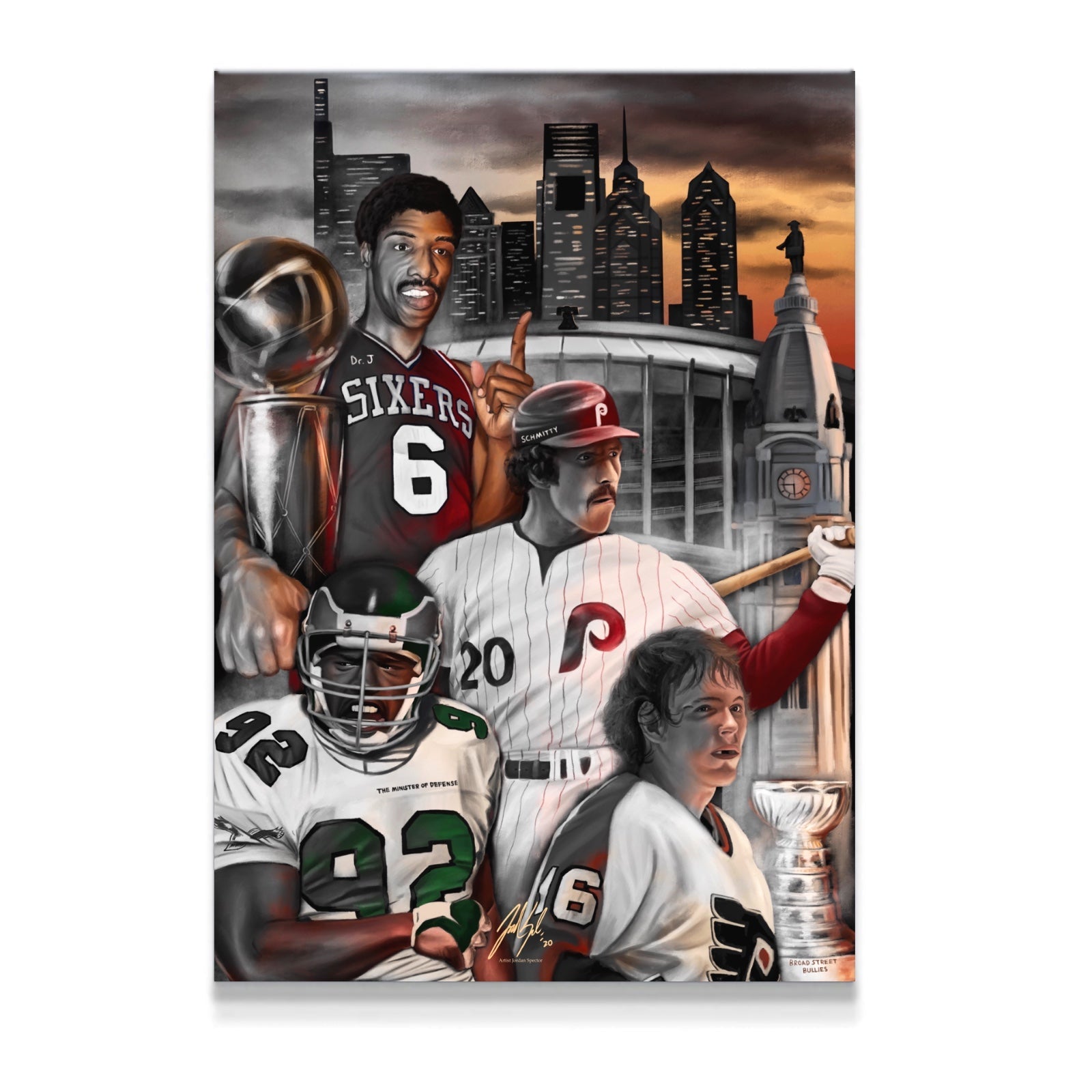 "Philly Sports 'BROAD STREET BOYS'" Art Piece