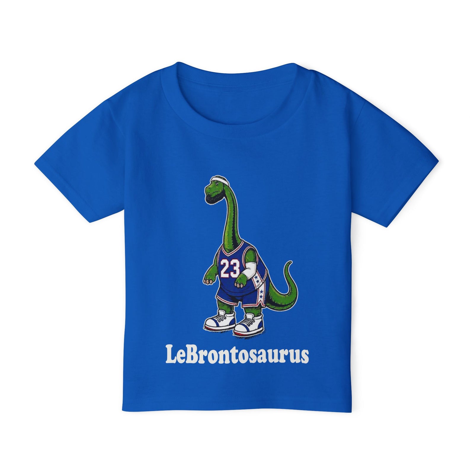 "LeBrontosaurus" Red & Royal Toddler Tee