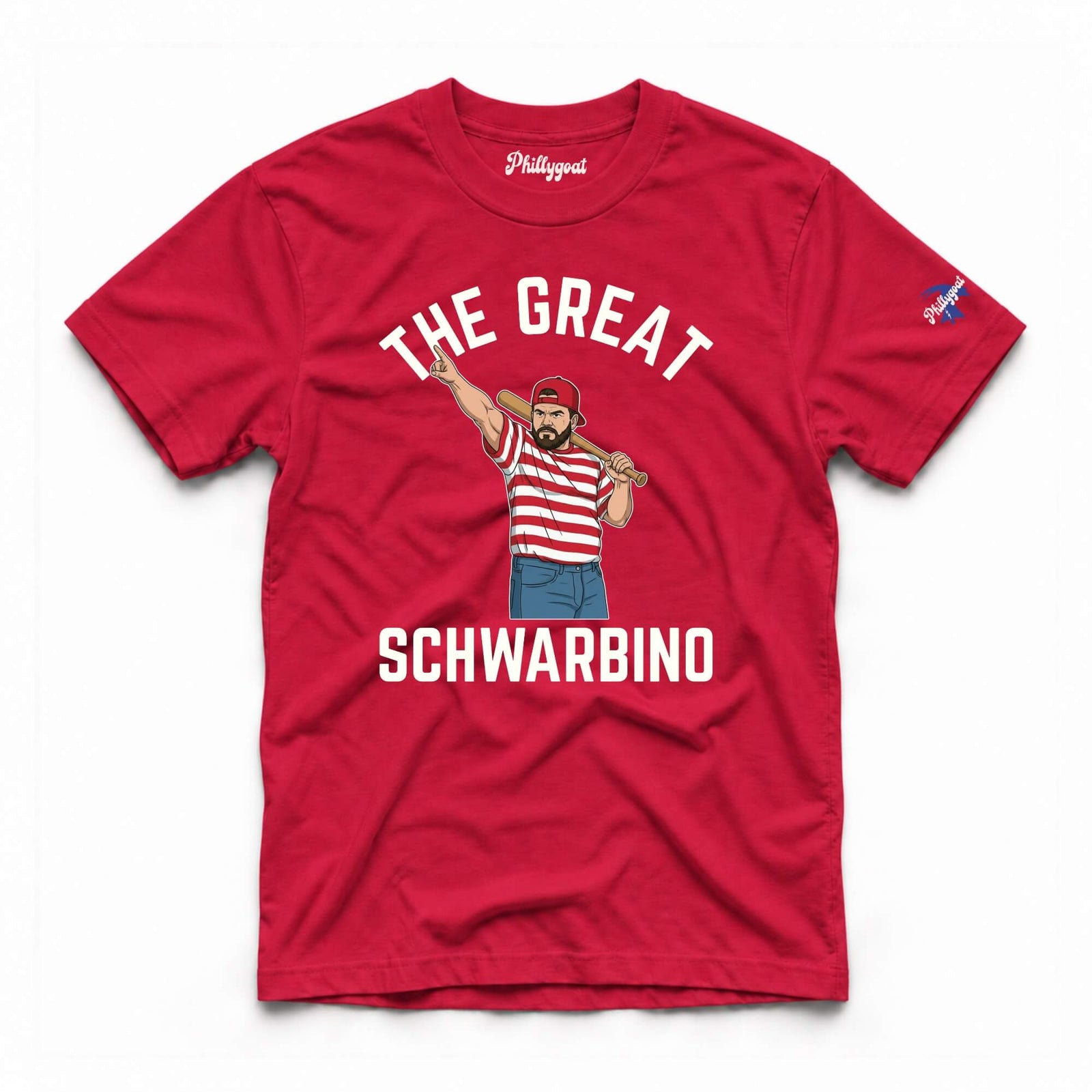 Kyle Schwarber the Great Schwarbino Sandlot red t-shirt by Phillygoat