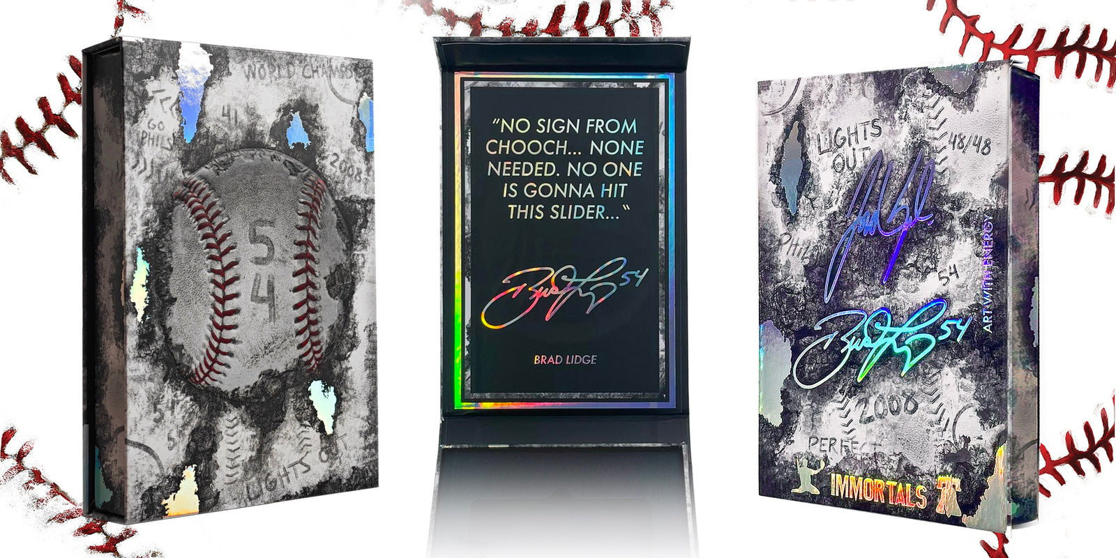 "Brad Lidge 'LIGHTS OUT' Immortals™ Collectible" Trading Cards