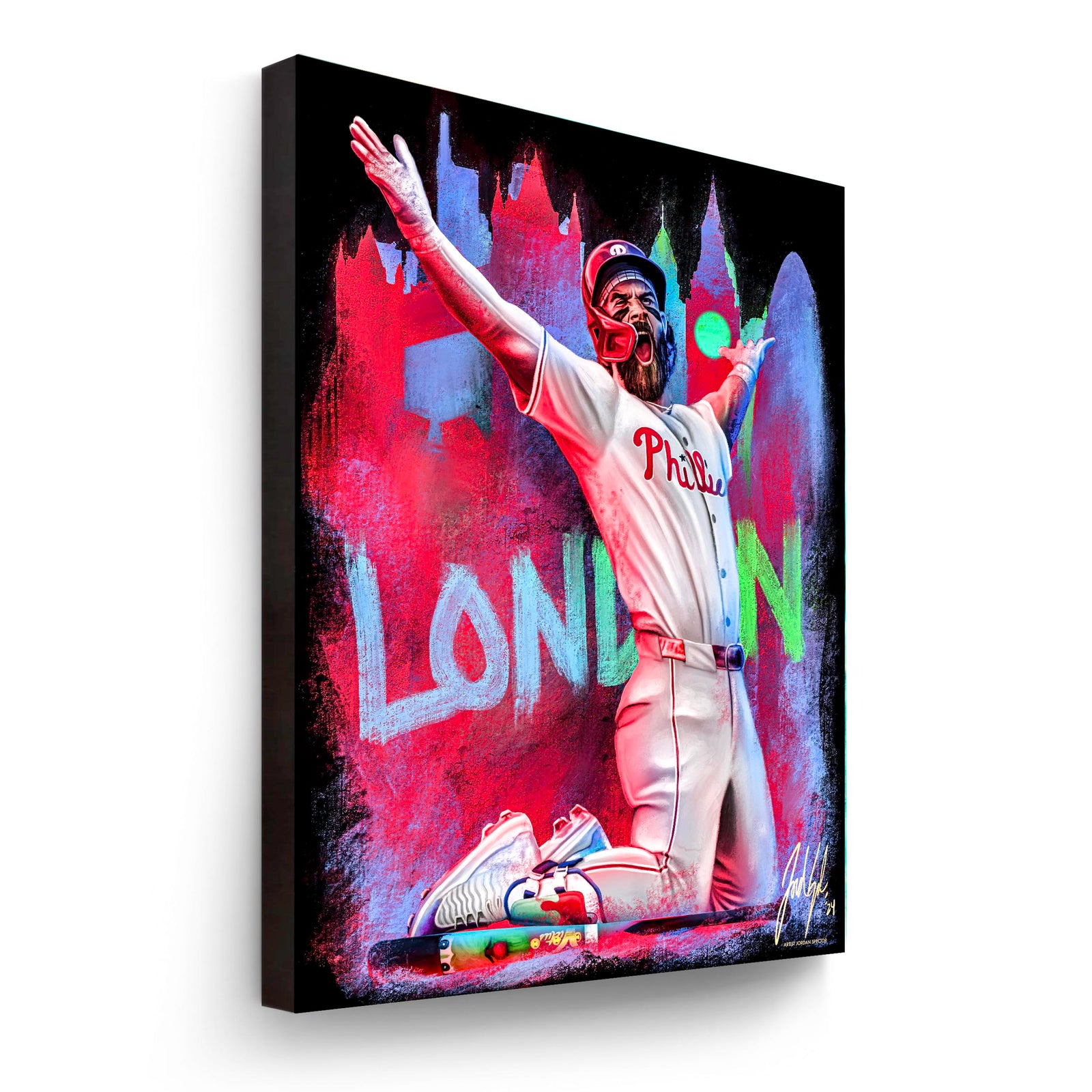 "Bryce Harper 'LONDON YARD'" Art Piece