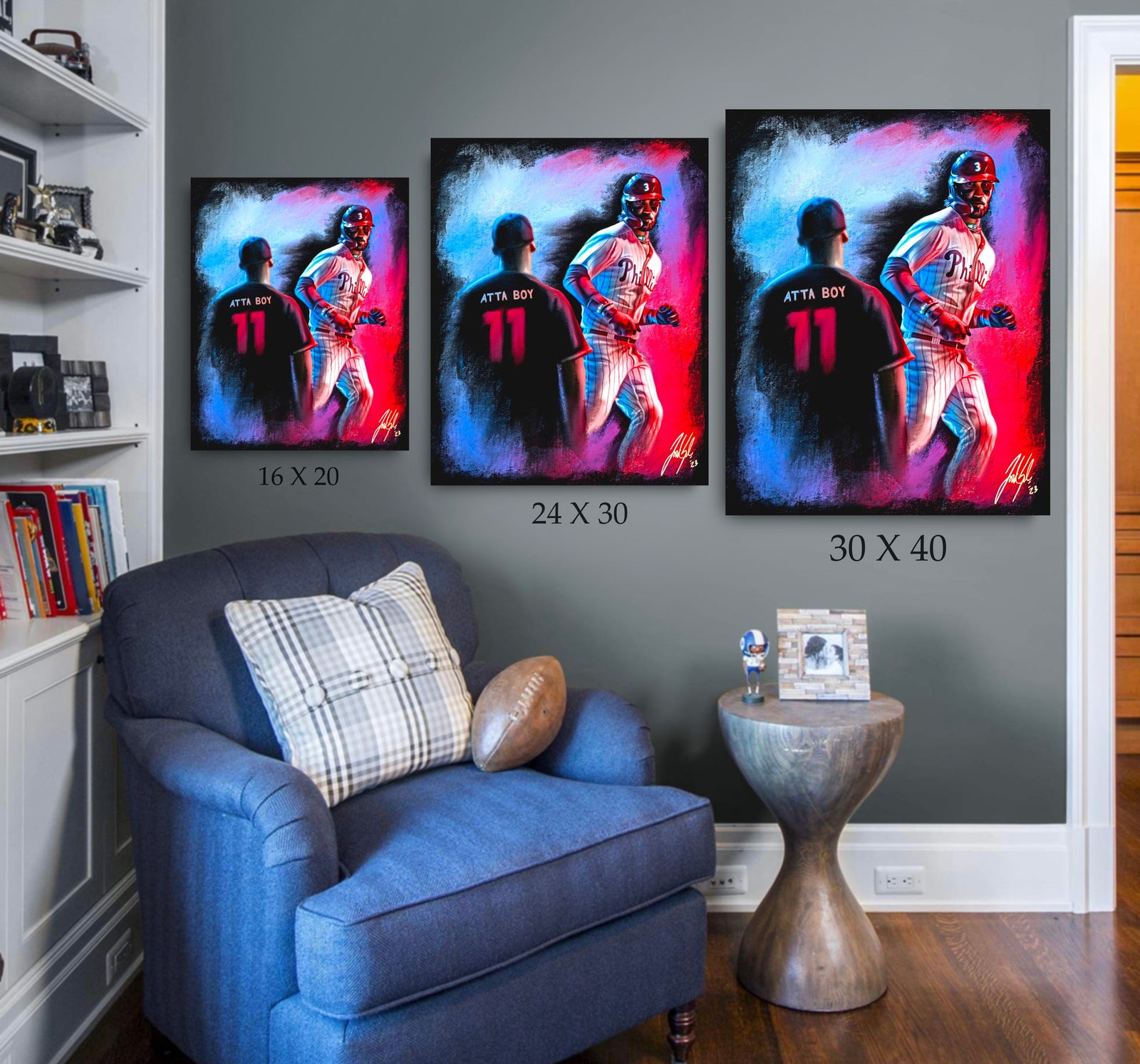 "Bryce Harper 'ATTA BOY'" Art Piece