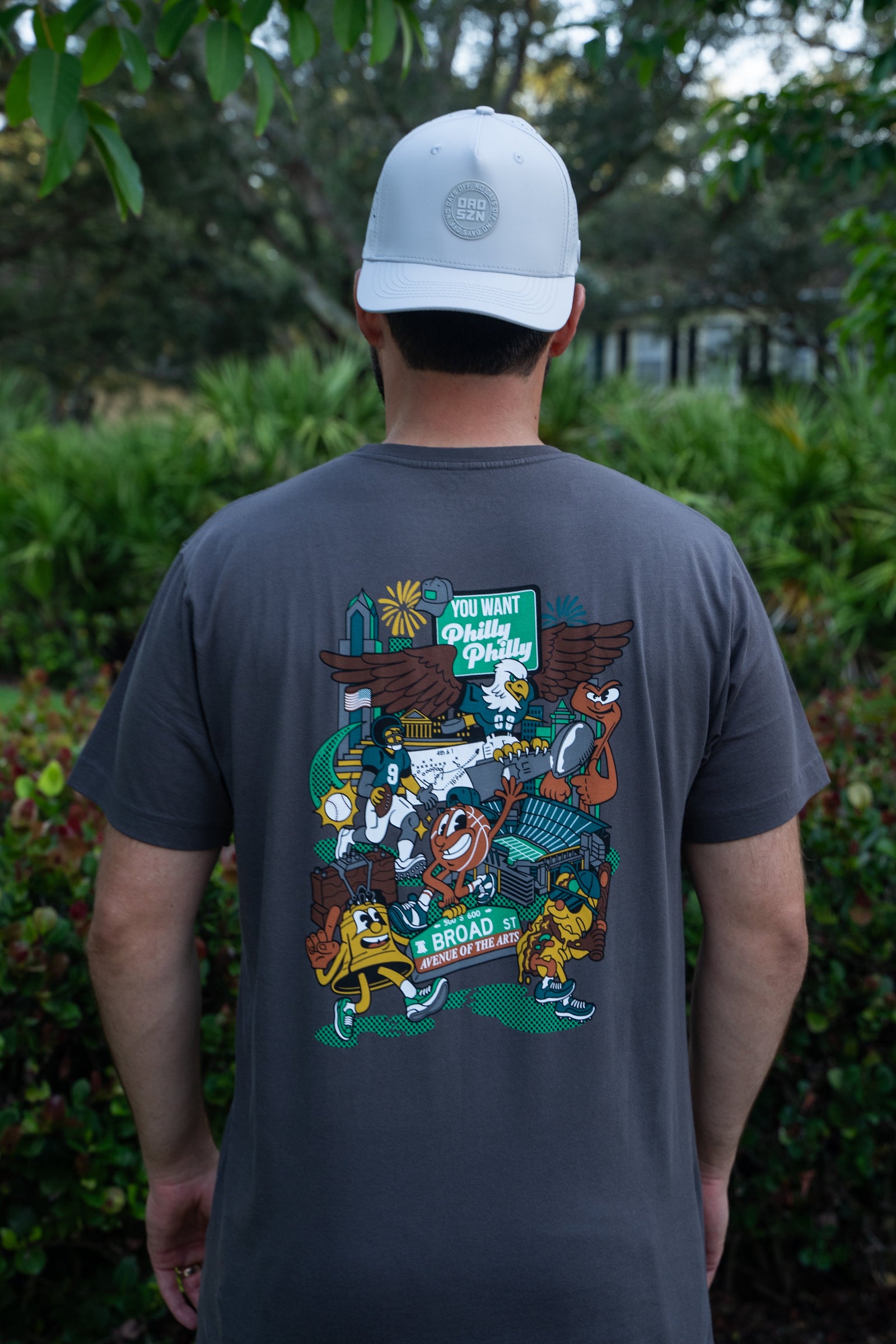 "You Want Philly Philly" - Nick Foles DAD SZN Collab Charcoal Color Tee