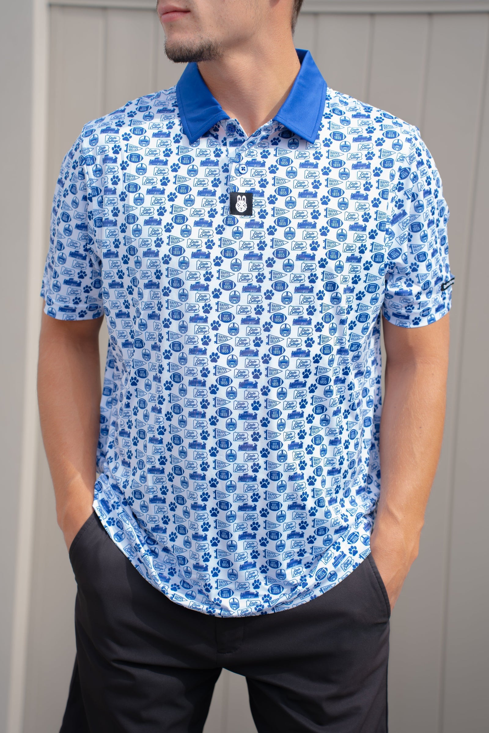 "Saturdays in Happy Valley" Men's Golf Polo