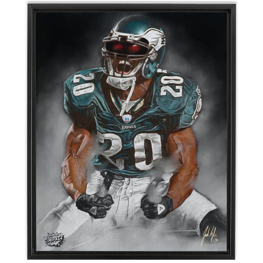 "Brian Dawkins 'WEAPON X'" Art Piece