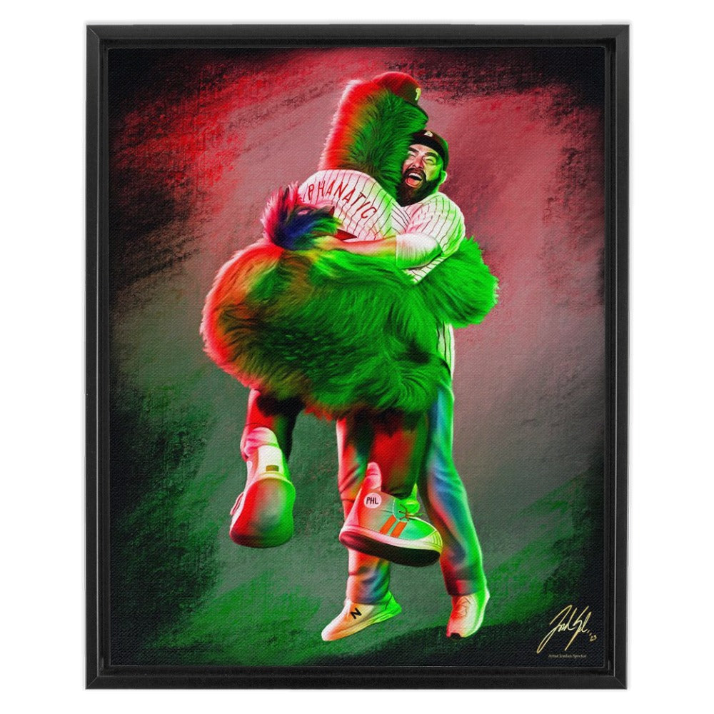 "The Phillie Phanatic & Jason Kelce 'BEST FRIENDS'" Art Piece