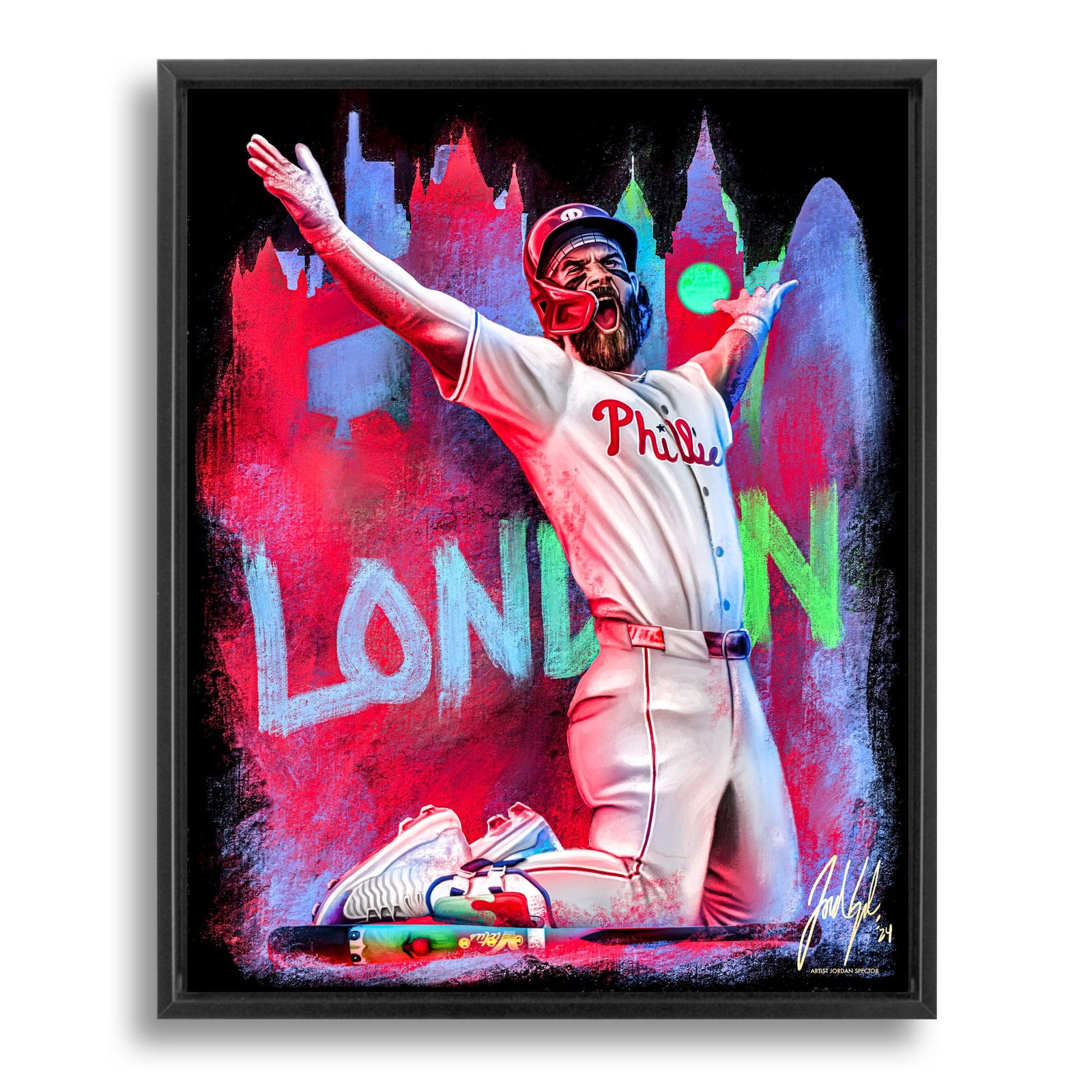 "Bryce Harper 'LONDON YARD'" Art Piece