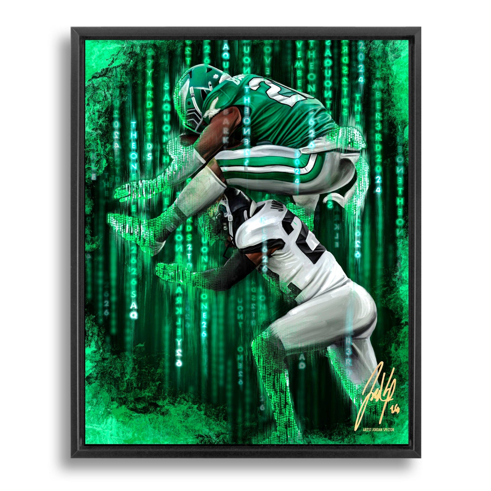 "Saquon Barkley 'THE ONE'" Art Piece