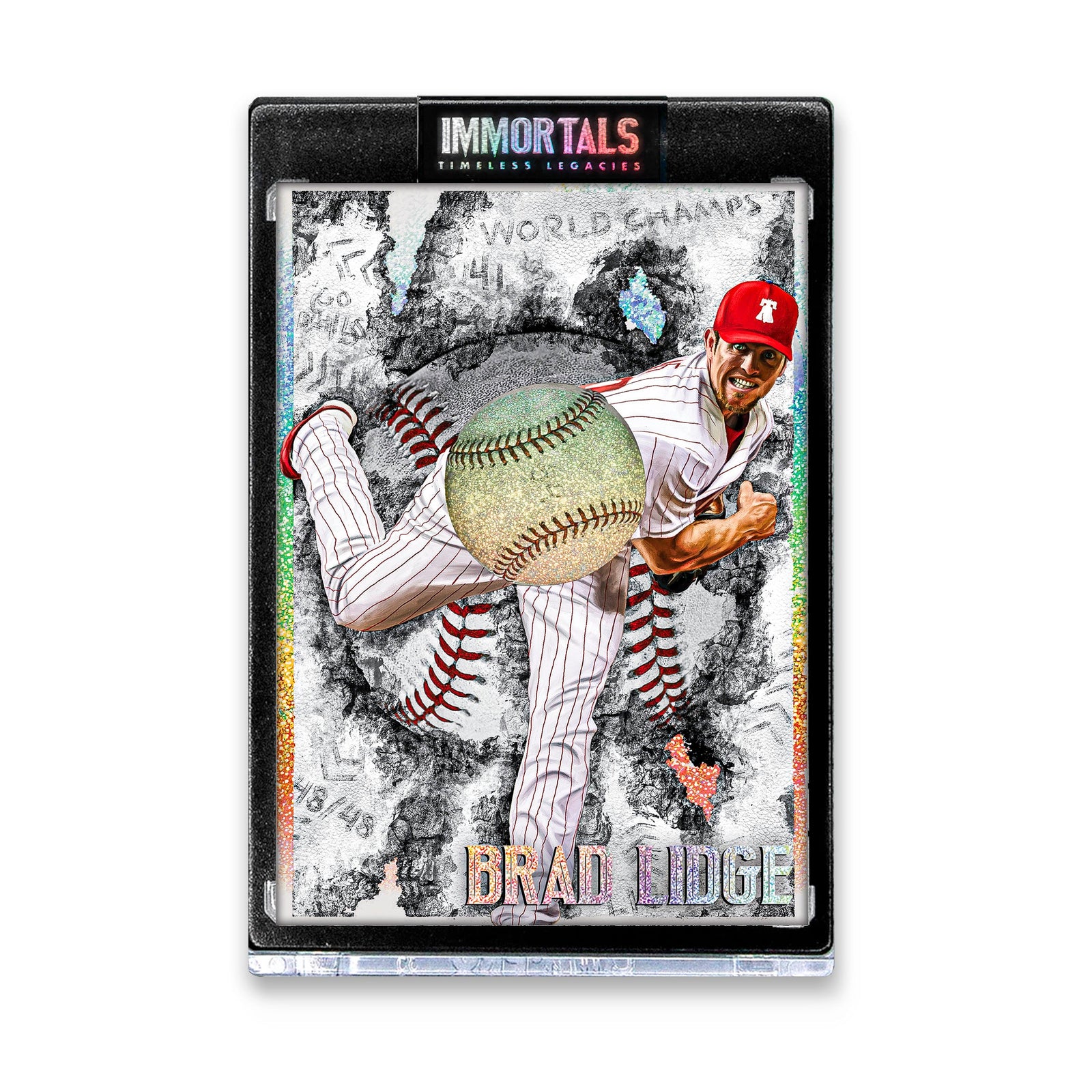 "Brad Lidge 'LIGHTS OUT' Immortals™ Collectible" Trading Cards