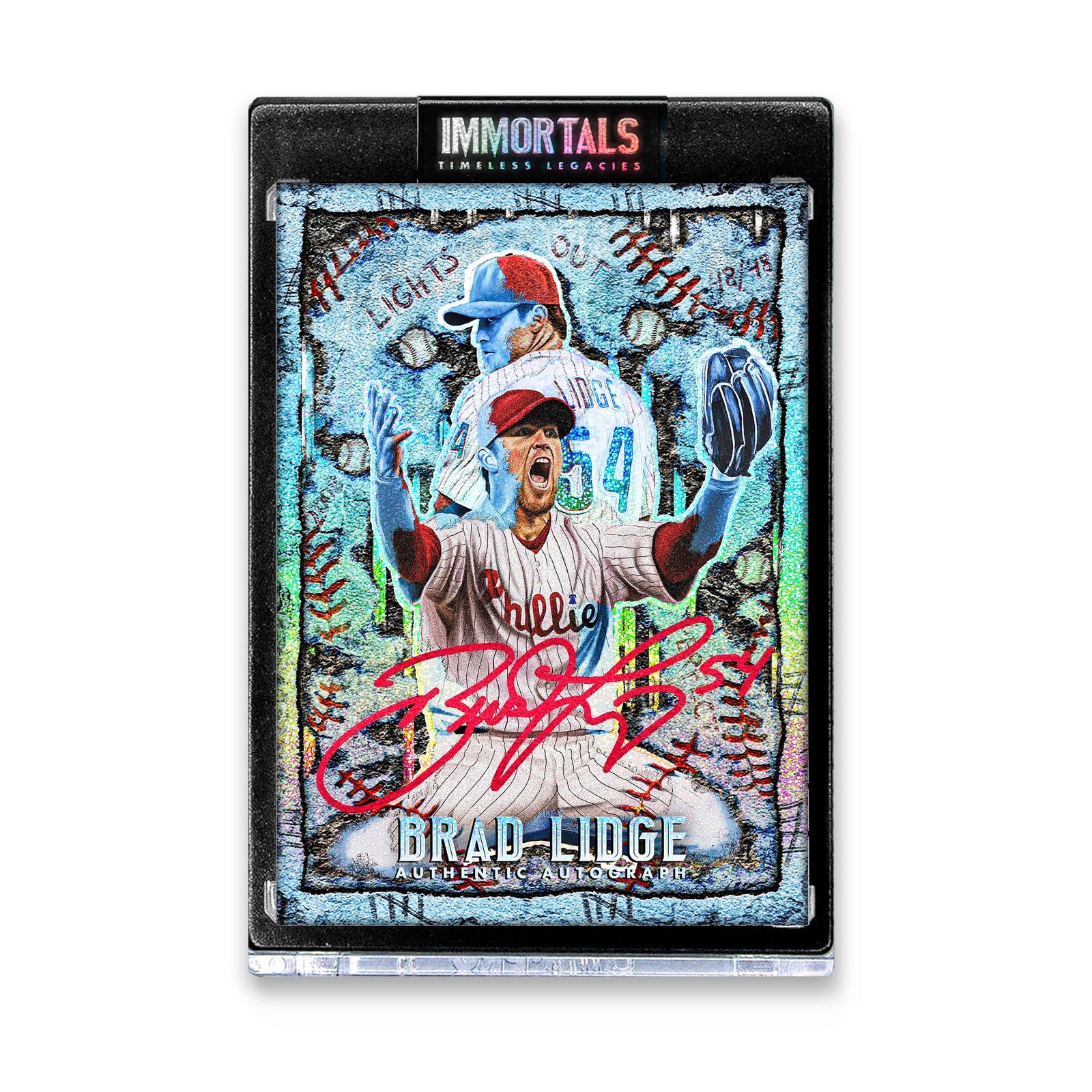 "Brad Lidge 'LIGHTS OUT' Immortals™ Collectible" Trading Cards