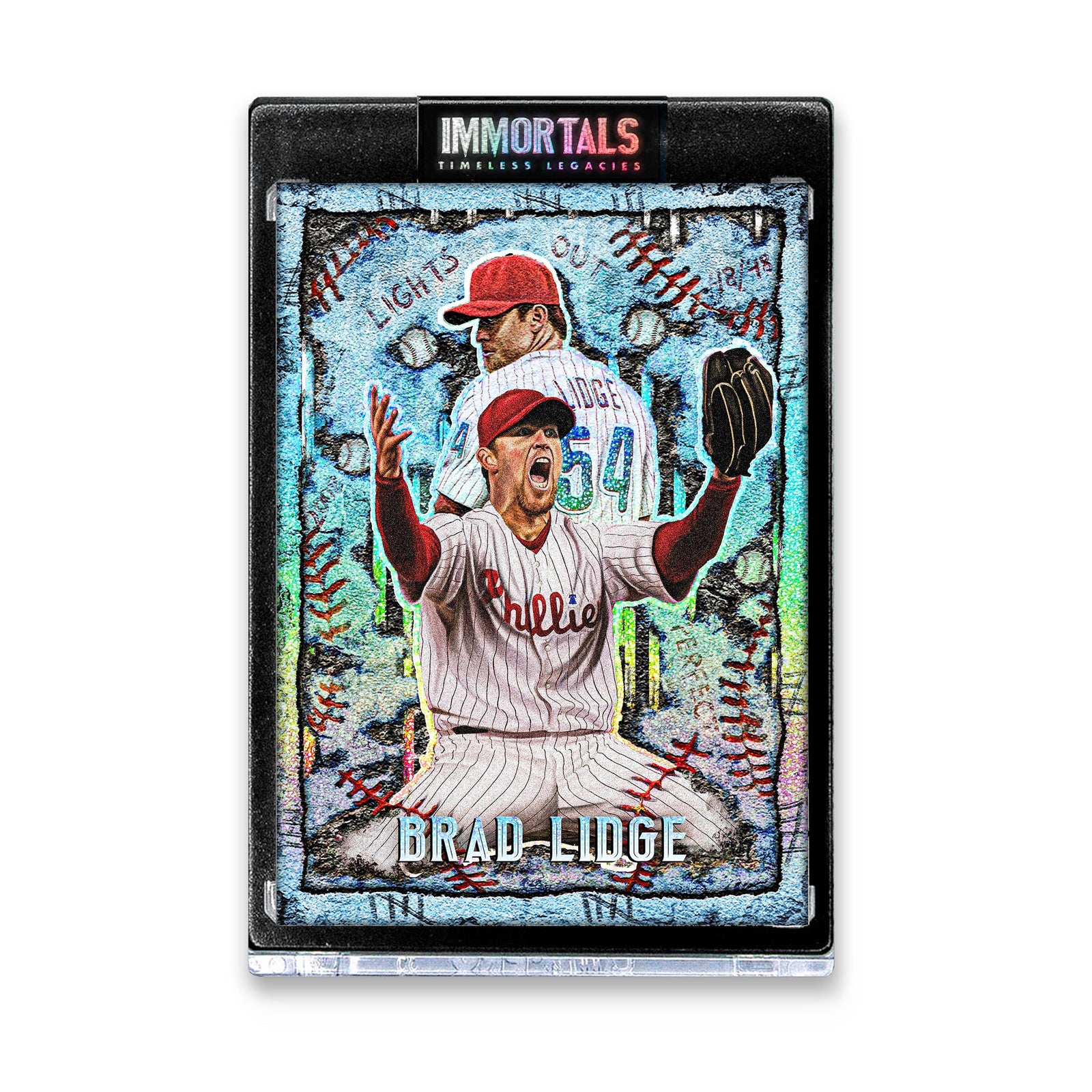 "Brad Lidge 'LIGHTS OUT' Immortals™ Collectible" Trading Cards