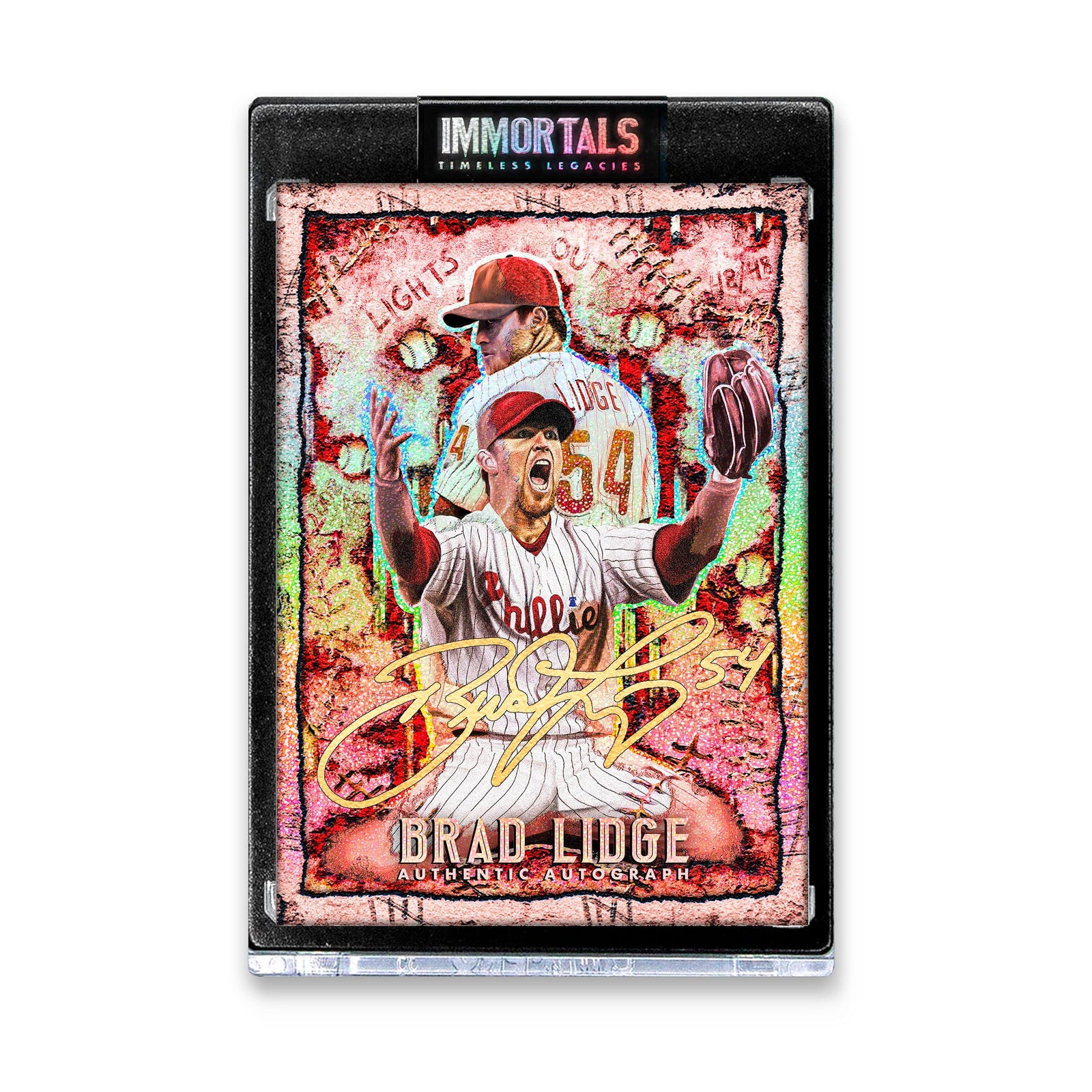 "Brad Lidge 'LIGHTS OUT' Immortals™ Collectible" Trading Cards