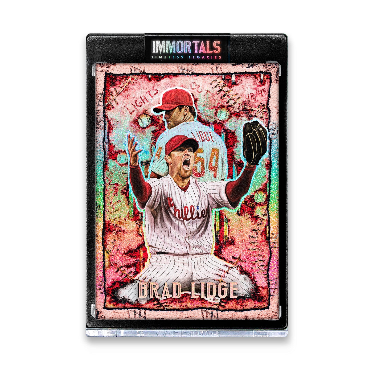 "Brad Lidge 'LIGHTS OUT' Immortals™ Collectible" Trading Cards