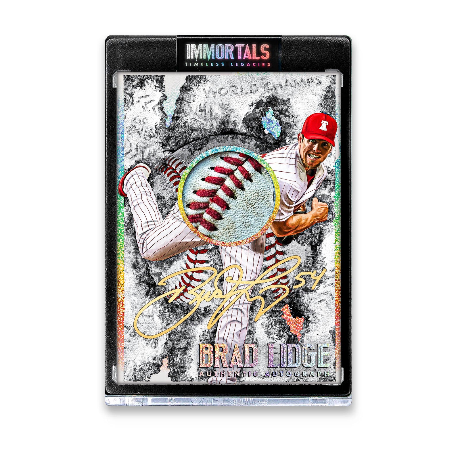 "Brad Lidge 'LIGHTS OUT' Immortals™ Collectible" Trading Cards