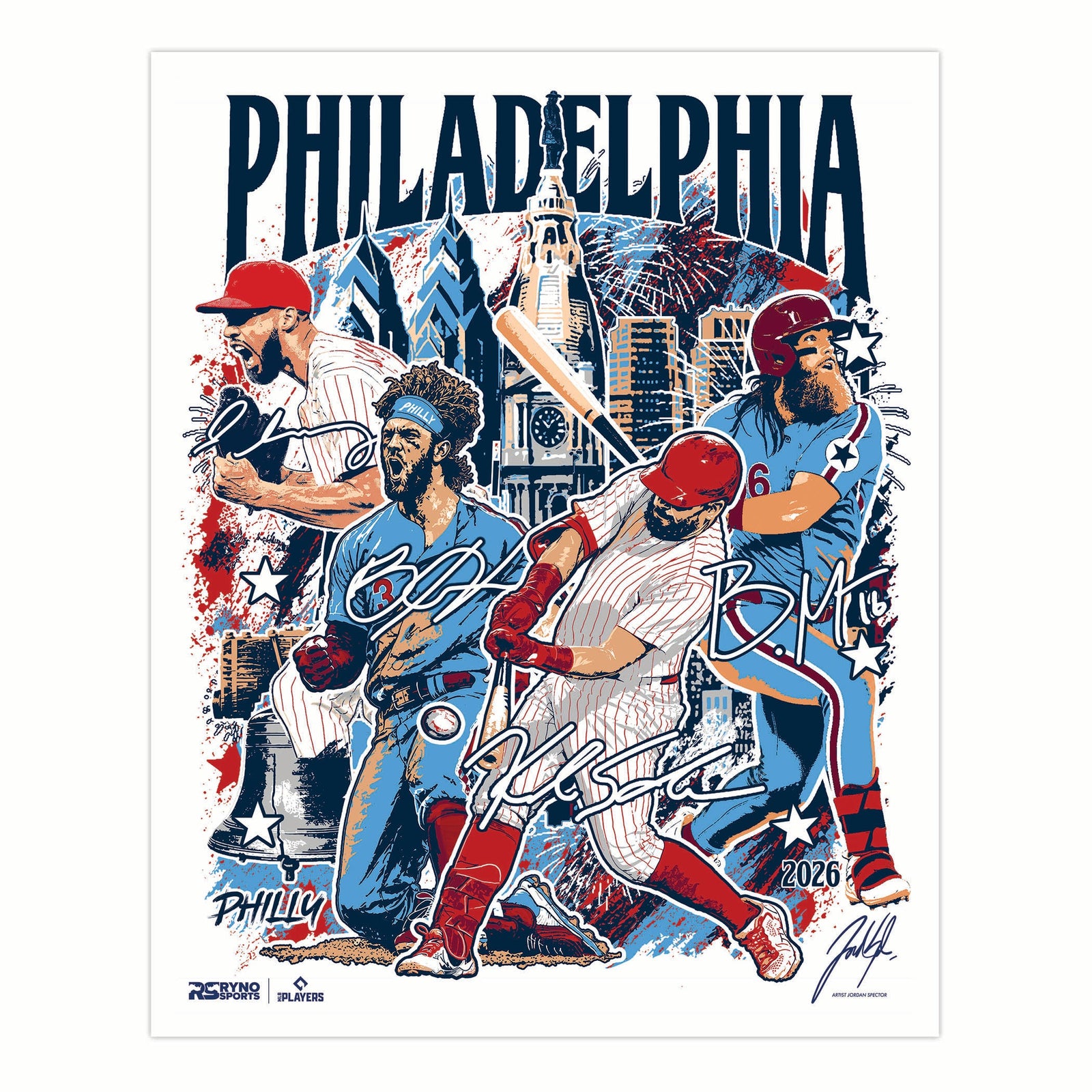 MLB Players All Star Collaboration - The Big Four - Exclusive Print