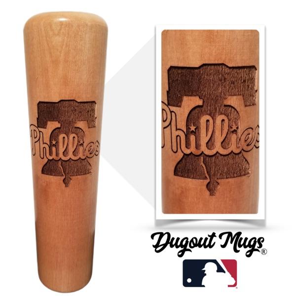 Philadelphia Phillies Dugout Mug® | Baseball Bat Mug Collective MLB Teams - Dugout Mug Dugout Mugs(R),Shopify Collective by Phillygoat – Philadelphia sports apparel