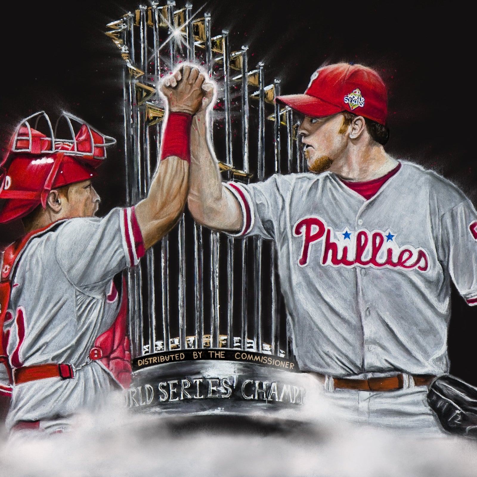 "Philadelphia Phillies 'DYNAMIC DUO'" Art Piece