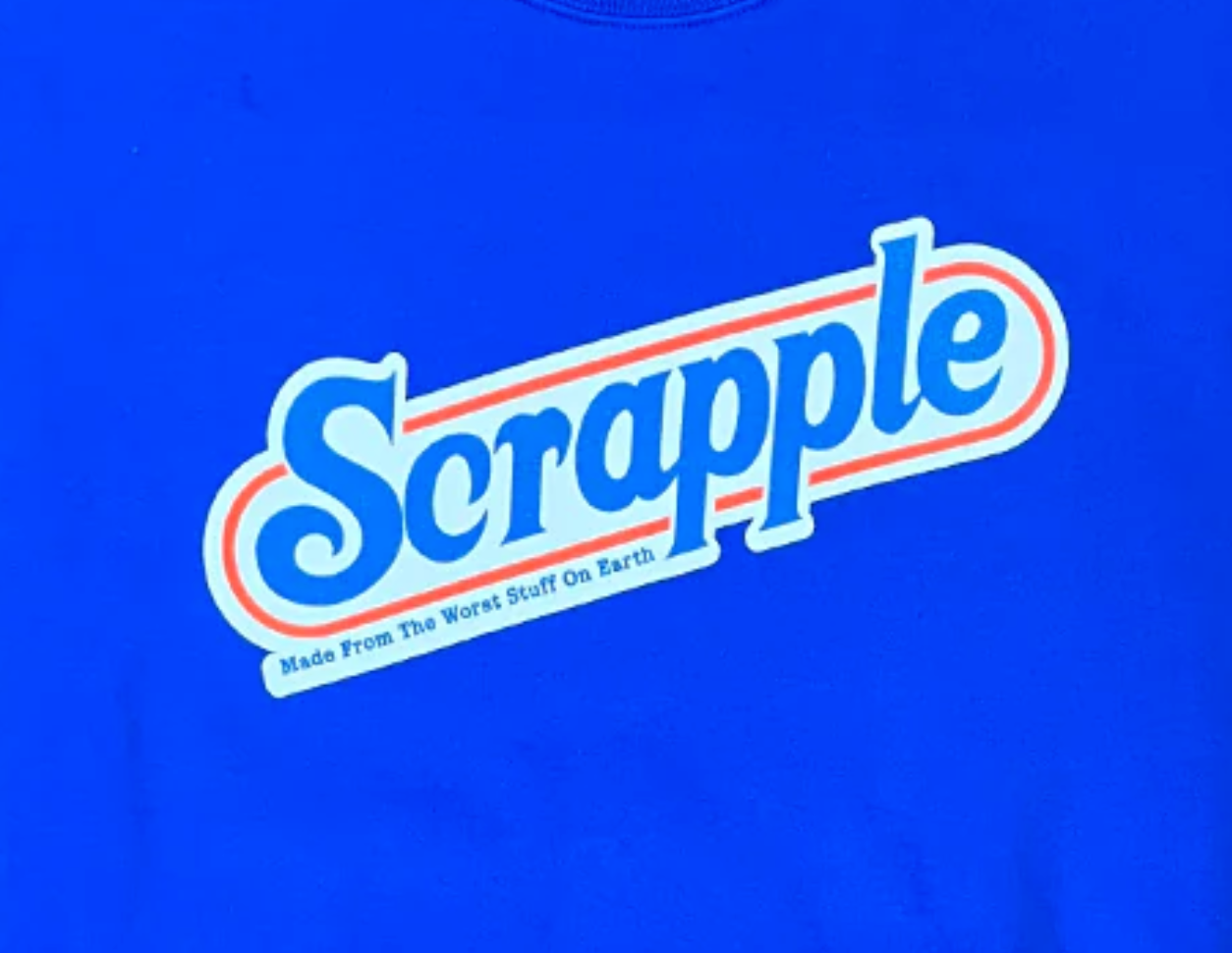 "Scrapple" Blue Sweatshirt