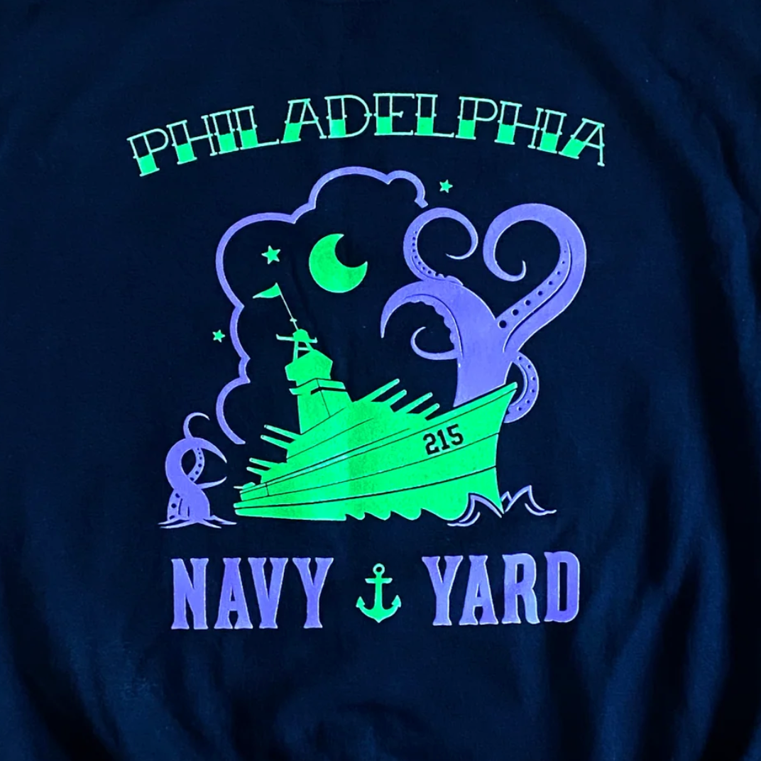 "Navy Yard Neon" Sweatshirt