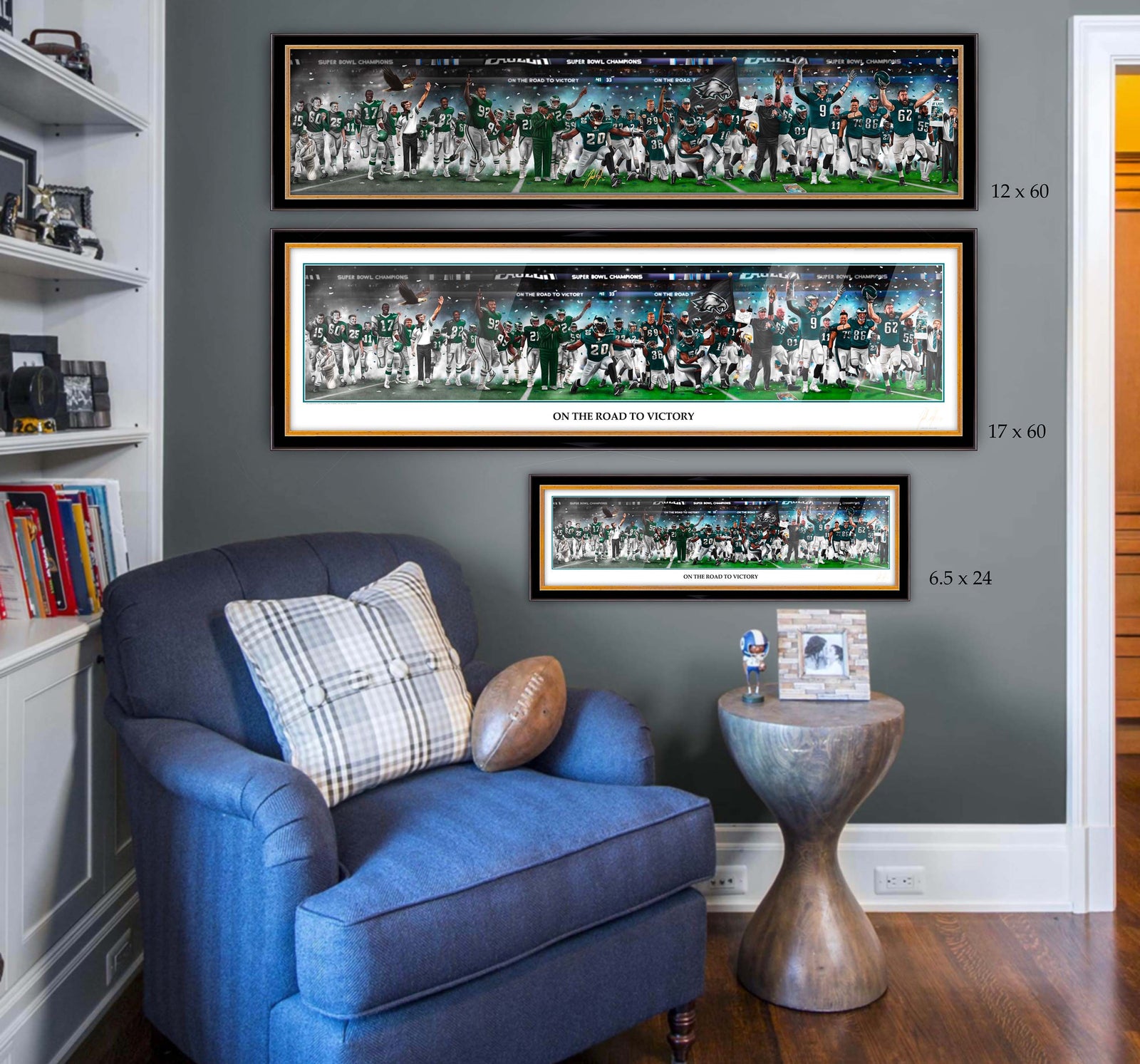 "Eagles Legacy "ON THE ROAD TO VICTORY" Art Piece