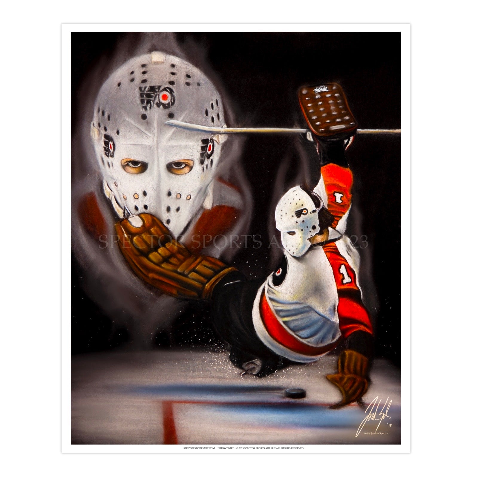 "Bernie Parent 'ONLY THE LORD SAVES MORE'" Art Piece