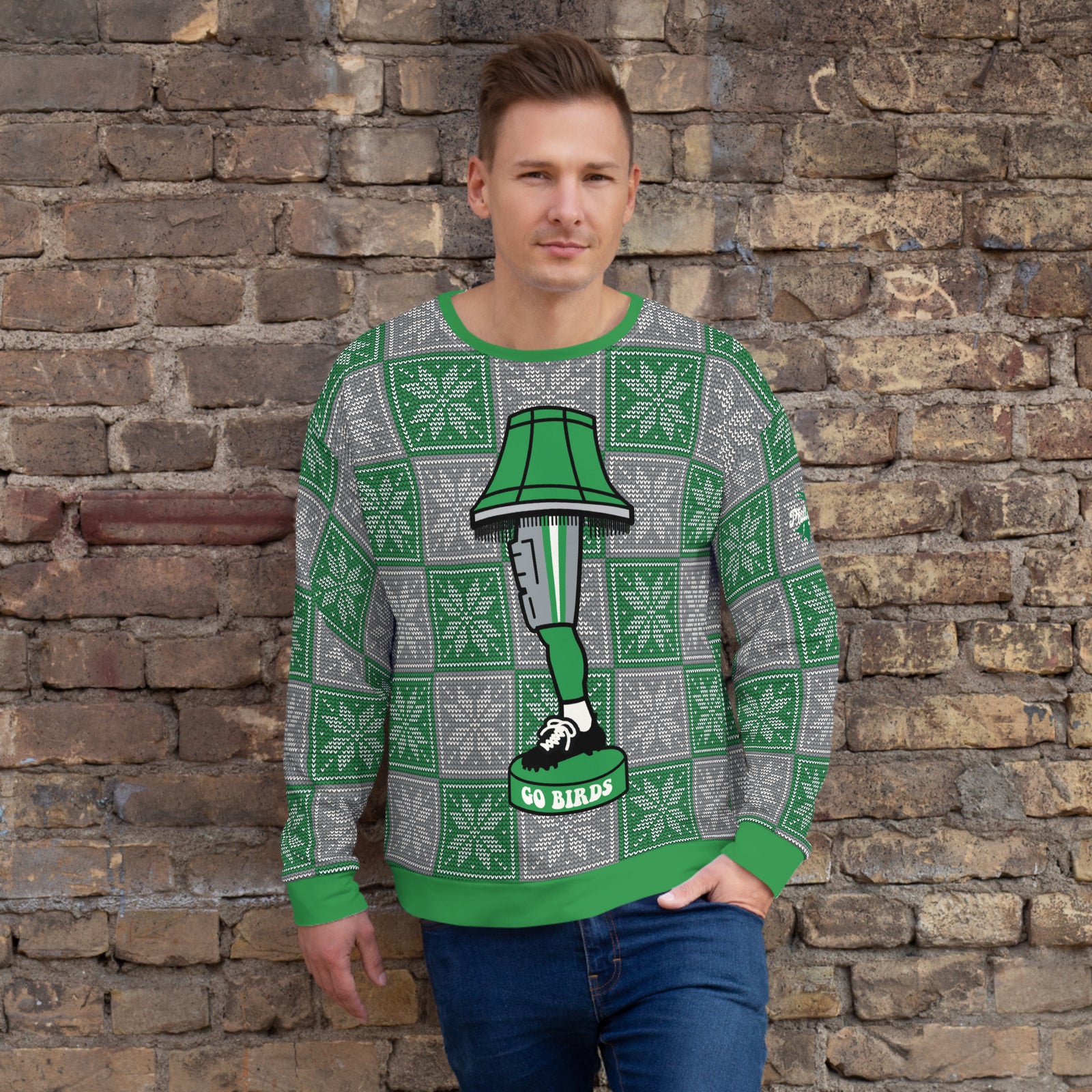 "Birds Leg Lamp" All-Over Ugly Christmas Sweatshirt meta-size-chart-phillygoat-all-over-print-sweatshirt-size-chart by Phillygoat – Philadelphia sports apparel