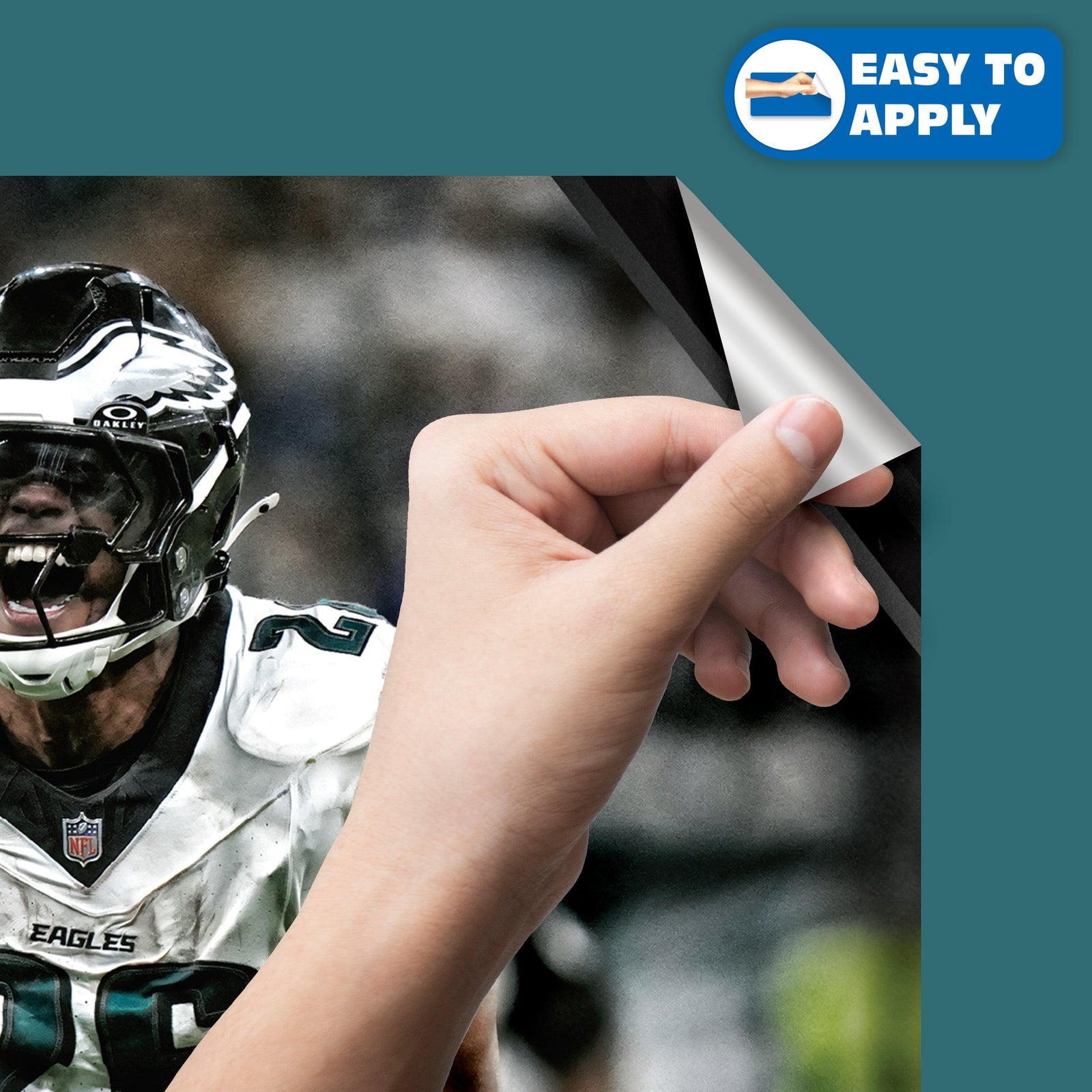 Philadelphia Eagles - RealBig Saquon Barkley Collection - Official NFL - Reusable Vinyl Wall Decals