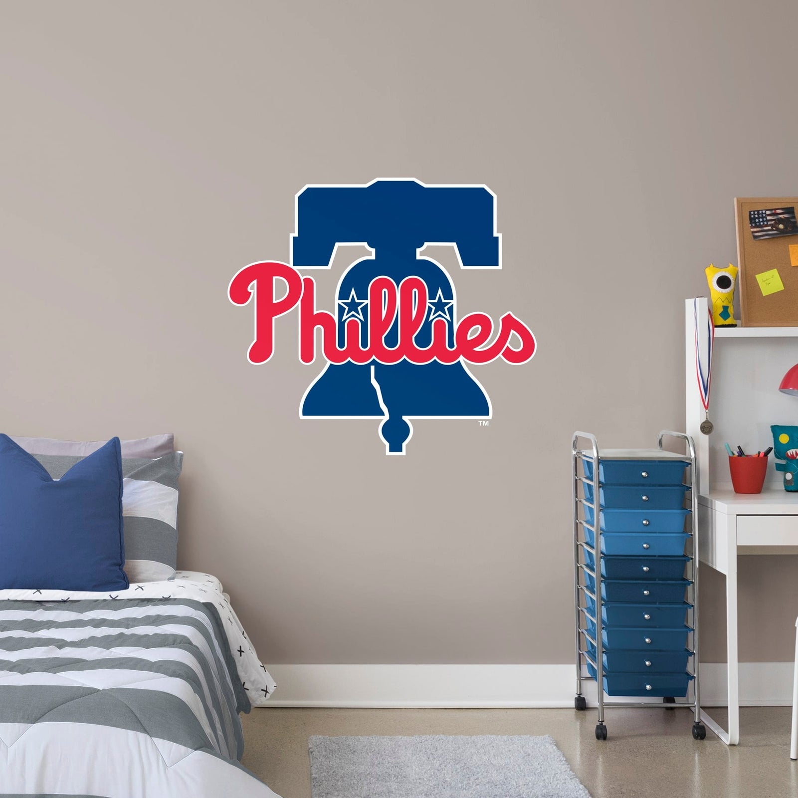Philadelphia Phillies - RealBig Logo Collection - Official MLB - Reusable Vinyl Wall Decals