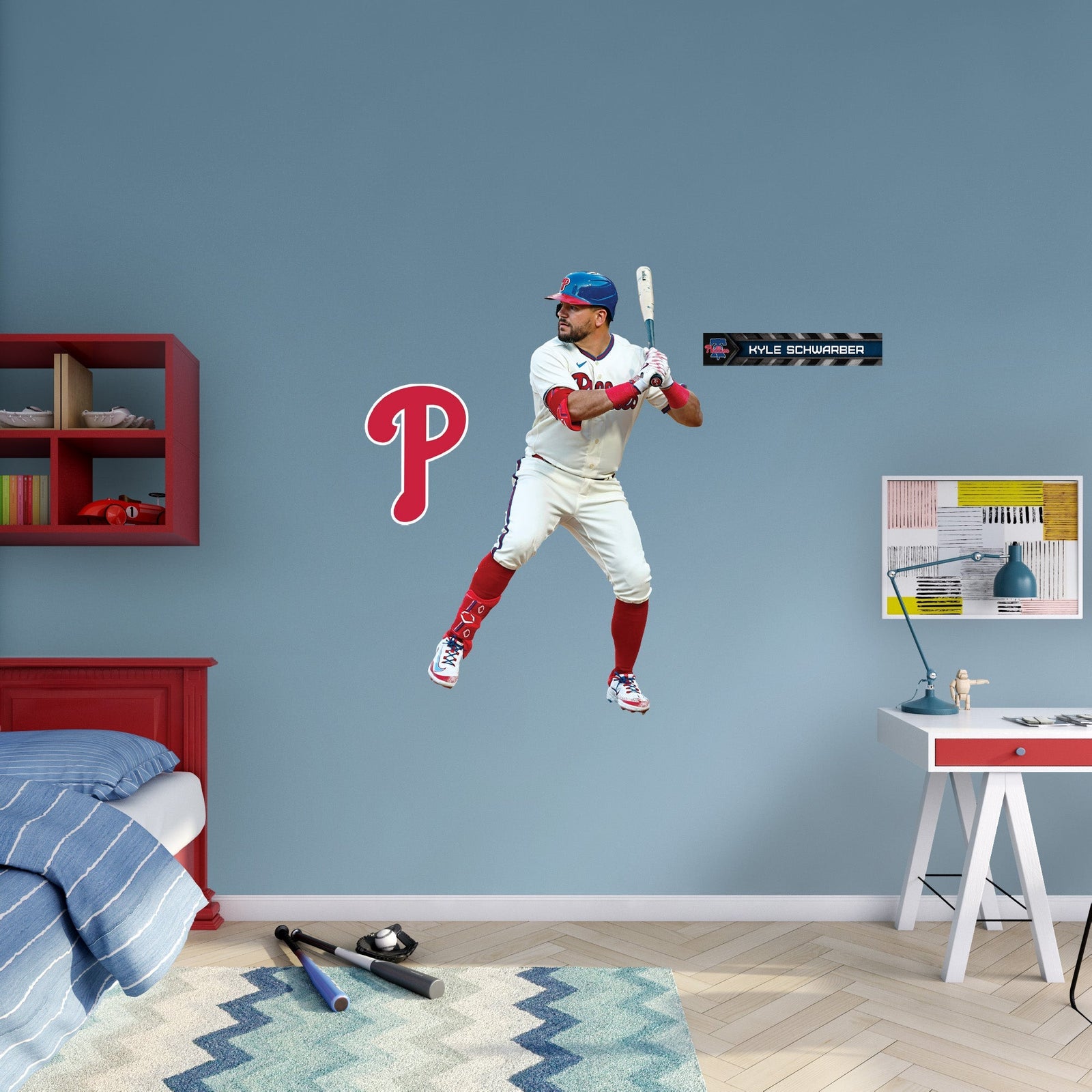 Kyle Schwarber - RealBig Collection - Official MLB - Philadelphia Phillies - Reusable Vinyl Wall Decals #2