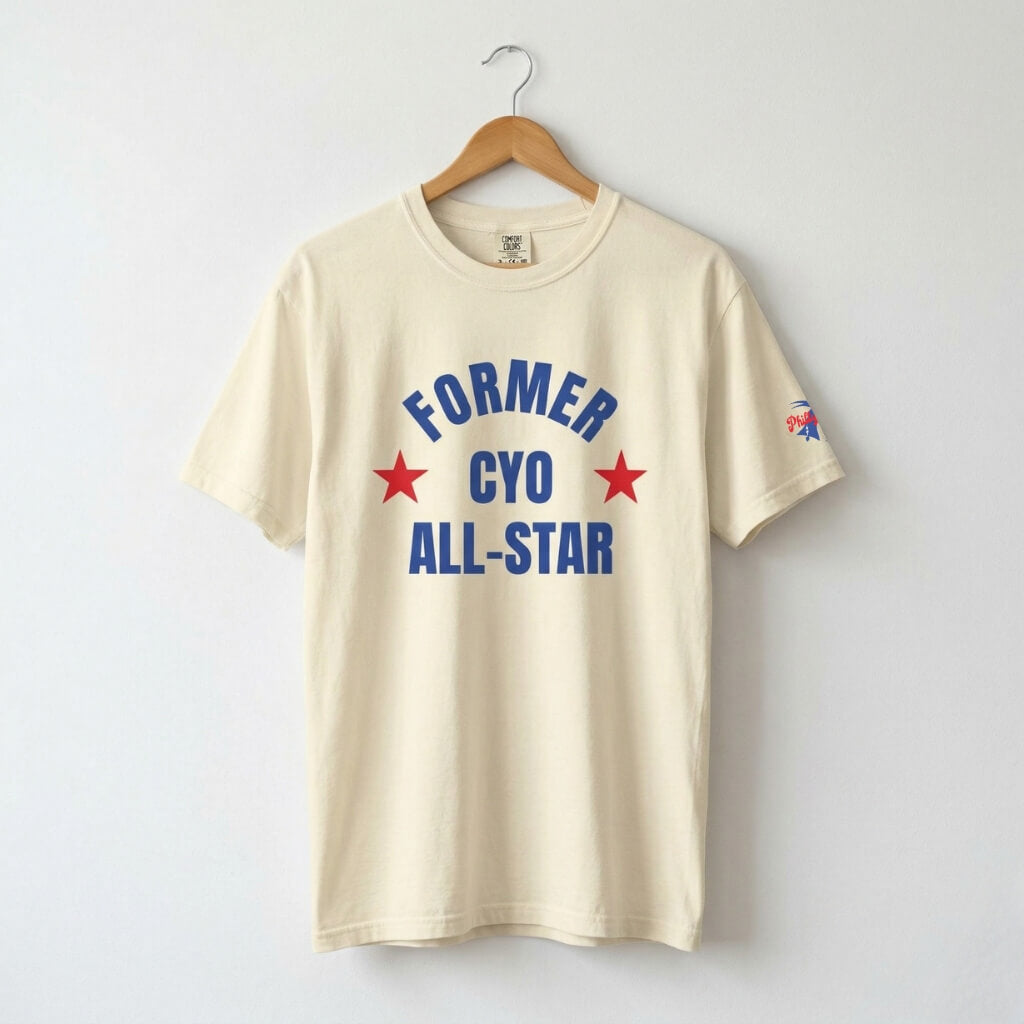 Funny former CYO all-star ivory t-shirt by Phillygoat