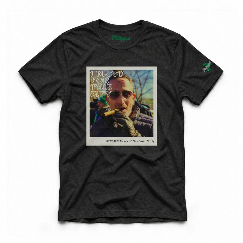 Howie Roseman I Bleed for this City black t-shirt from Phillygoat