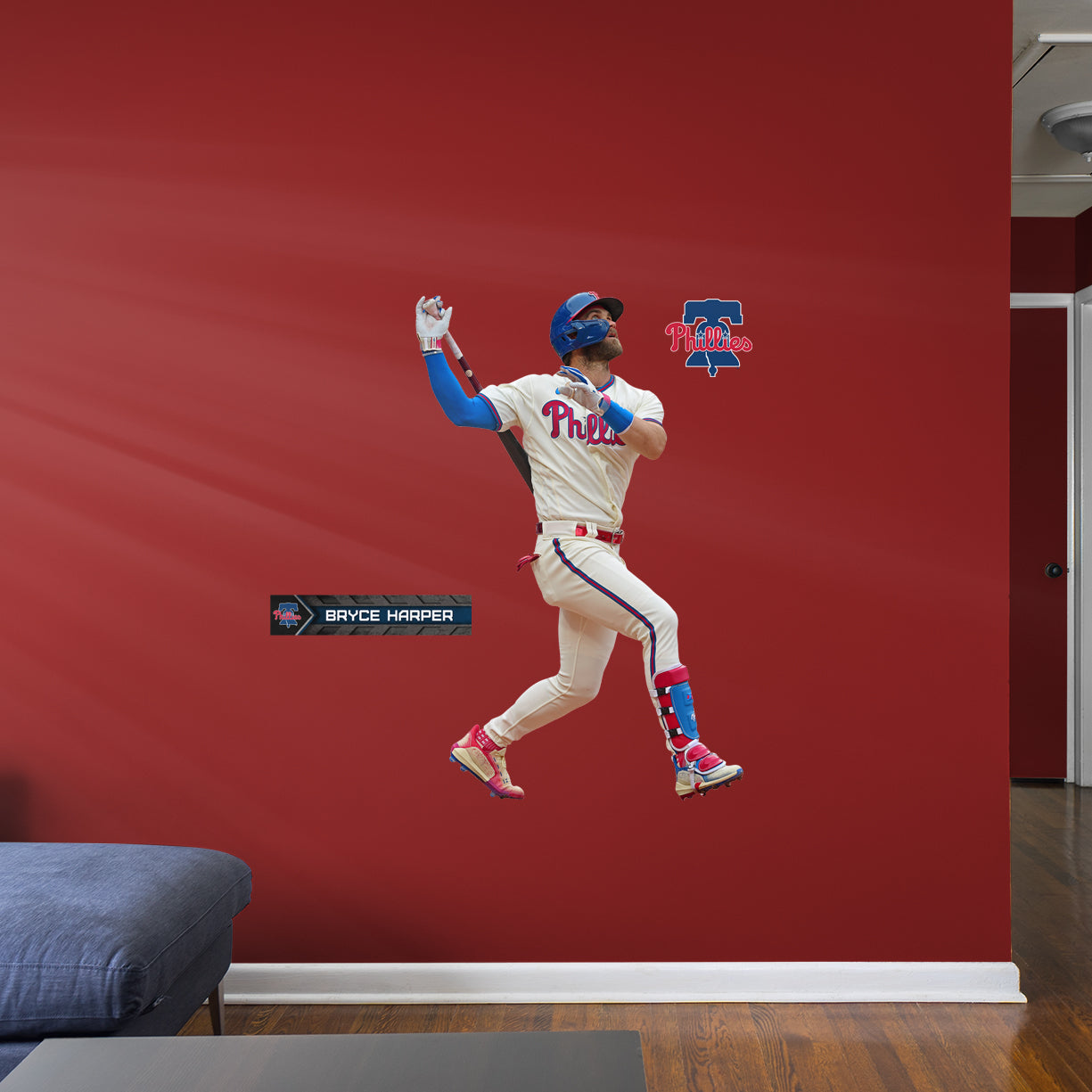 Bryce Harper - RealBig Collection - Official MLB - Philadelphia Phillies - Reusable Vinyl Wall Decals #3