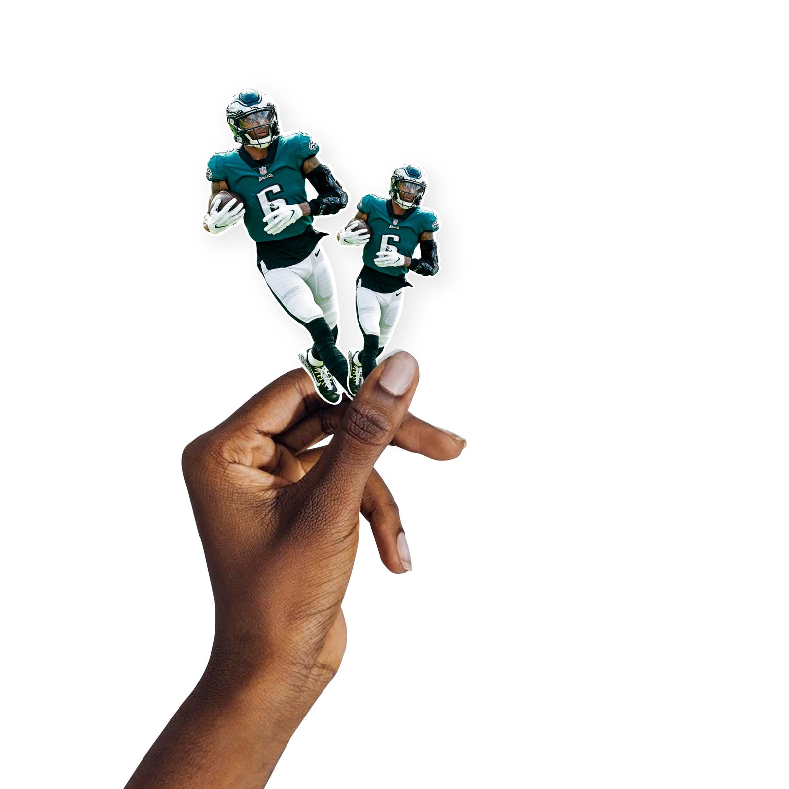 DeVonta Smith - 5 Minis (Mixed Sizes) - Official NFL - Philadelphia Eagles - Reusable Vinyl Decals