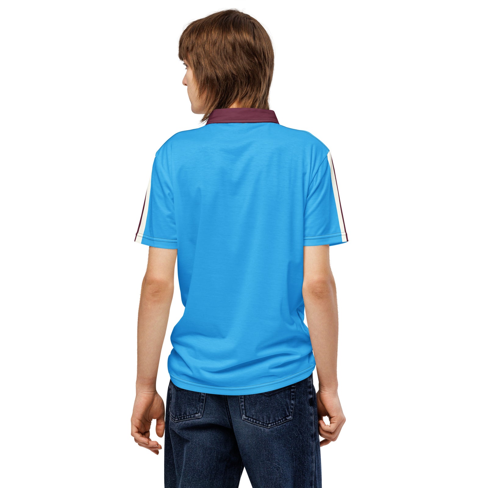 "The Powder Blue" Men's Polo by Phillygoat – Philadelphia sports apparel