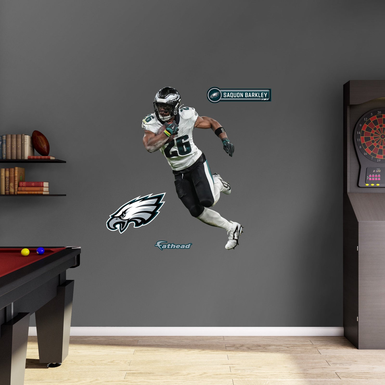 Philadelphia Eagles - RealBig Saquon Barkley Collection - Official NFL - Reusable Vinyl Wall Decals