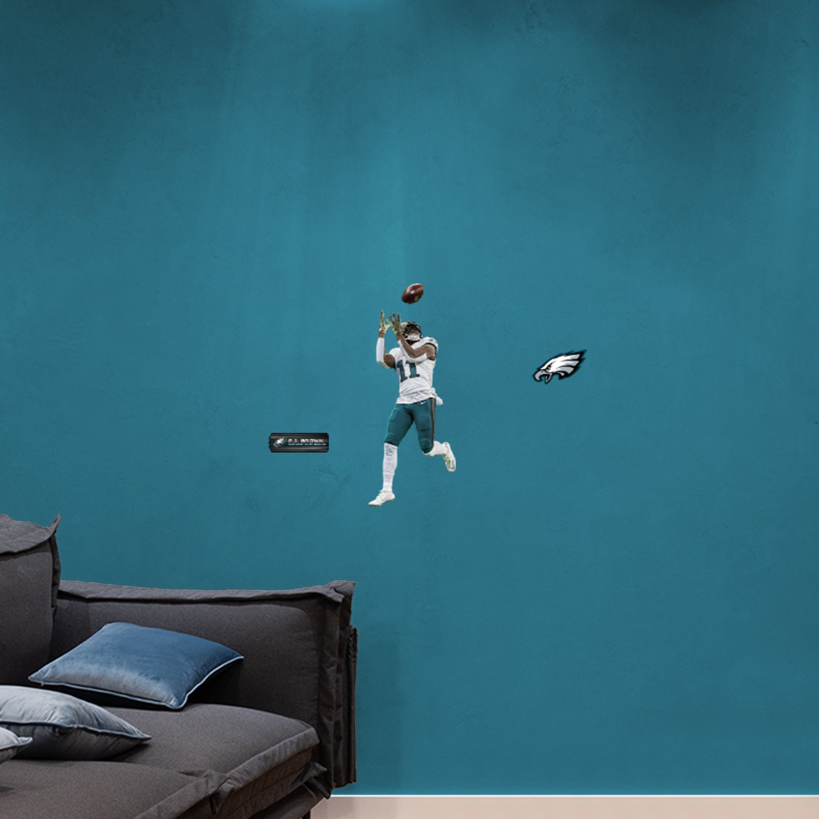 A.J. Brown Catch - RealBig Collection - Official NFL - Philadelphia Eagles - Reusable Vinyl Wall Decals